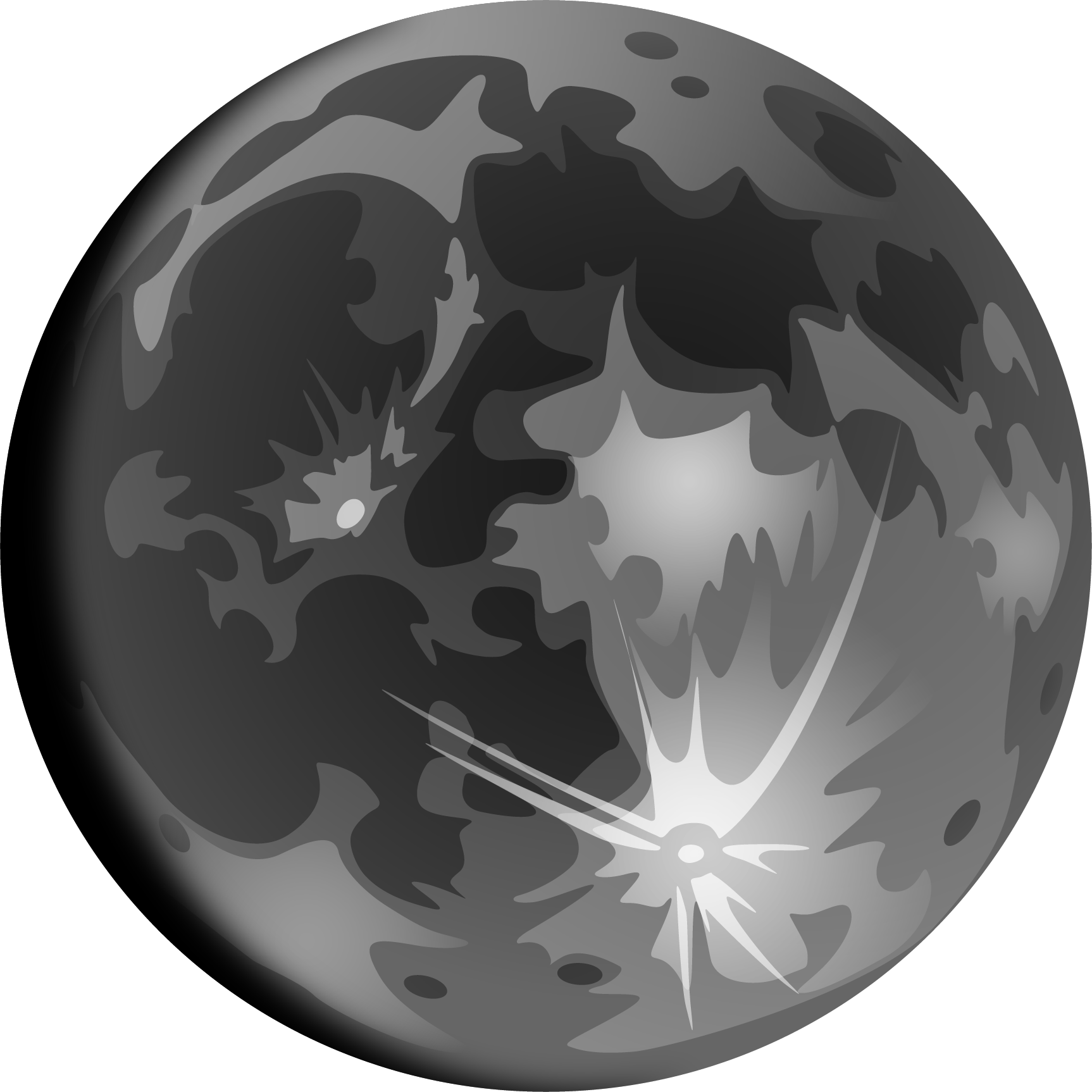 Cartoon Moons by Noel Ruppenthal